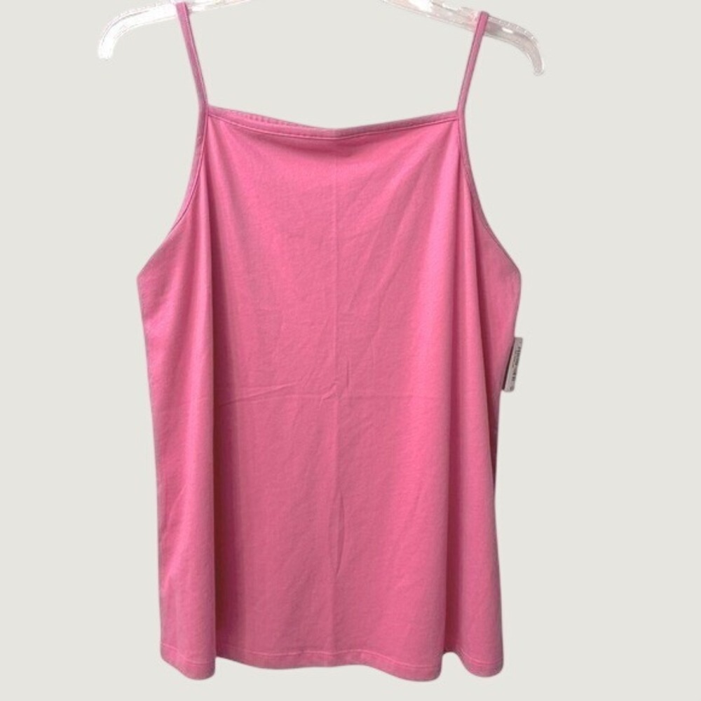 Old Navy Sleeveless Camisole Tank Top Womens Medium Tall Pink Relaxed Fit NWT